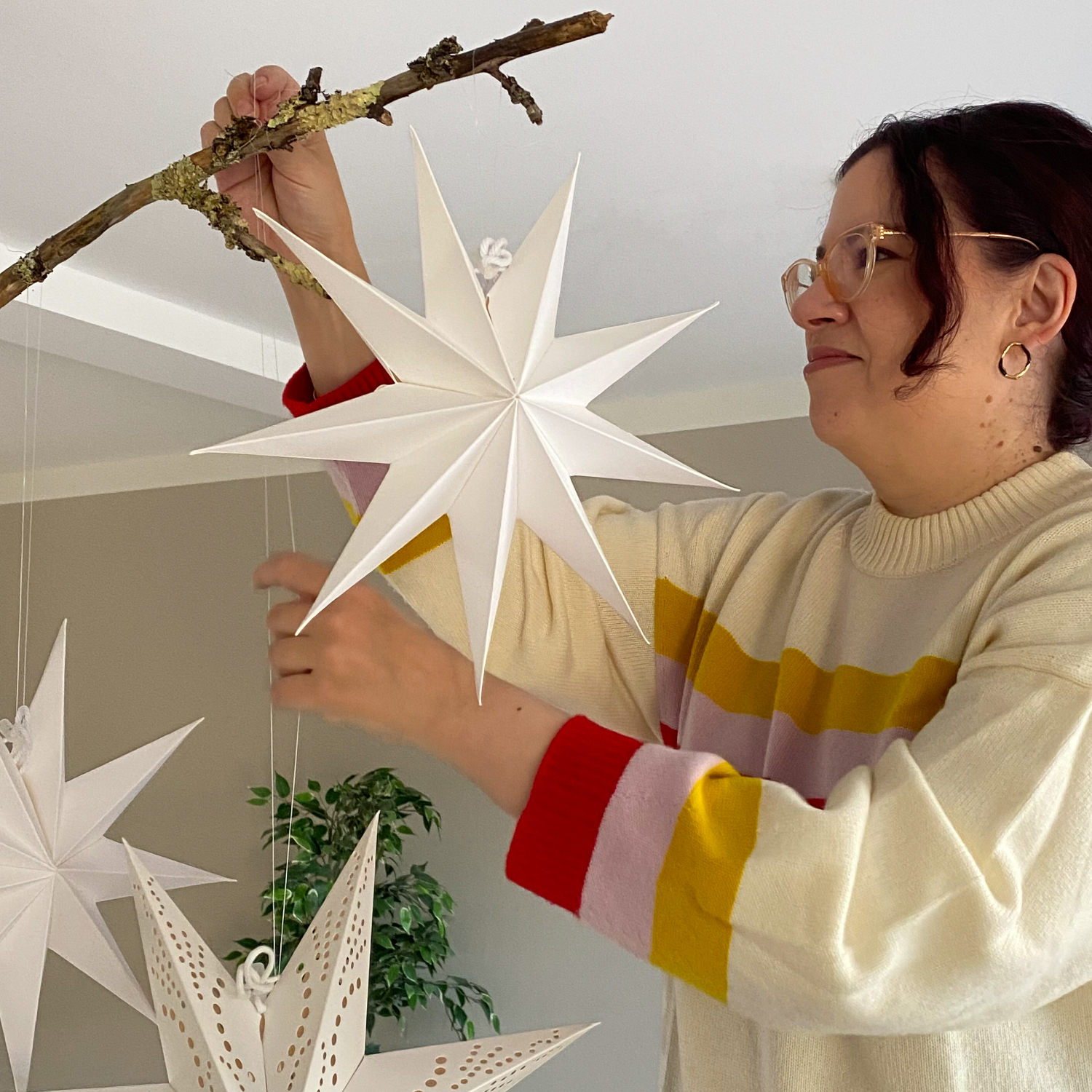 Last Minute Weihnachtsdeko – der Ast und ich